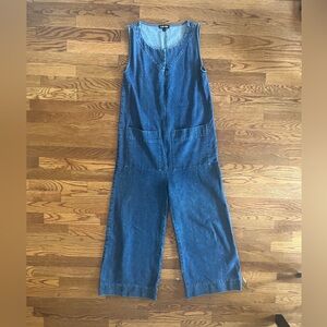Ilana Kohn Denim Front Zip Jumpsuit size S
